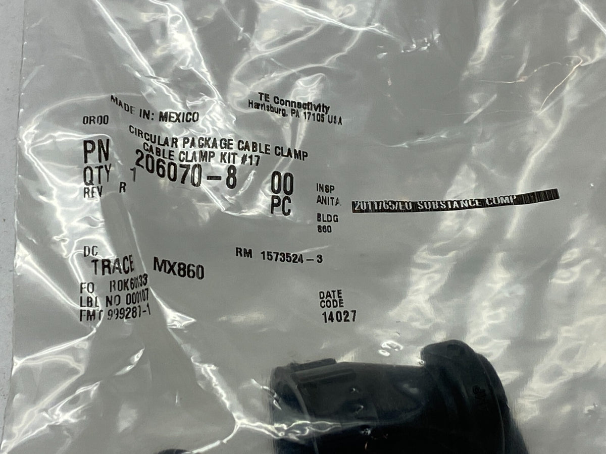 206070-8 | TE Connectivity Straight Cable Clamp Kit Shell Size 17 - New - Maverick Industrial Sales