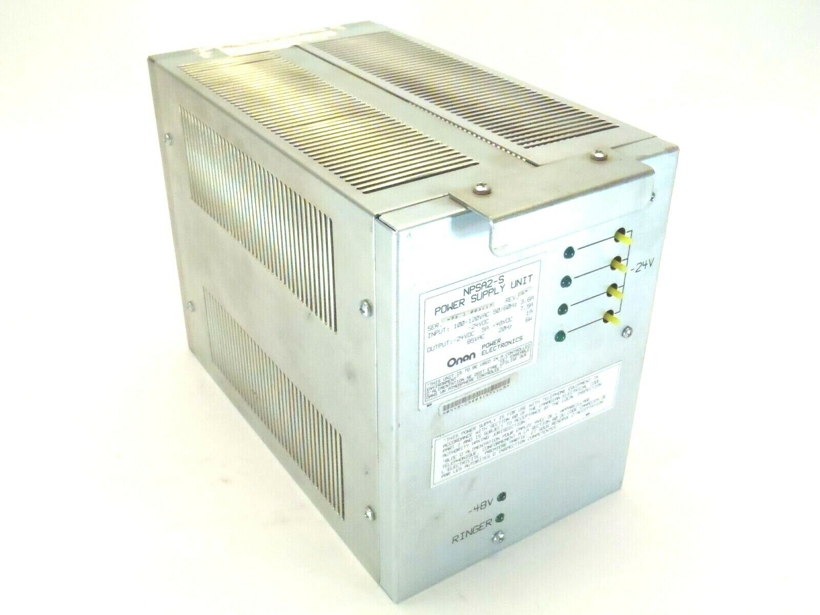 Toshiba NPSA2-S Onan Power Supply Unit 1A 24VDC-48VDC Output - Maverick Industrial Sales