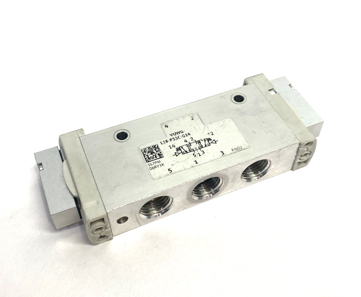 Festo VUWG-L18-P53C-G14 Pneumatic Valve 5/3-way, Closed, 574272 - Maverick Industrial Sales