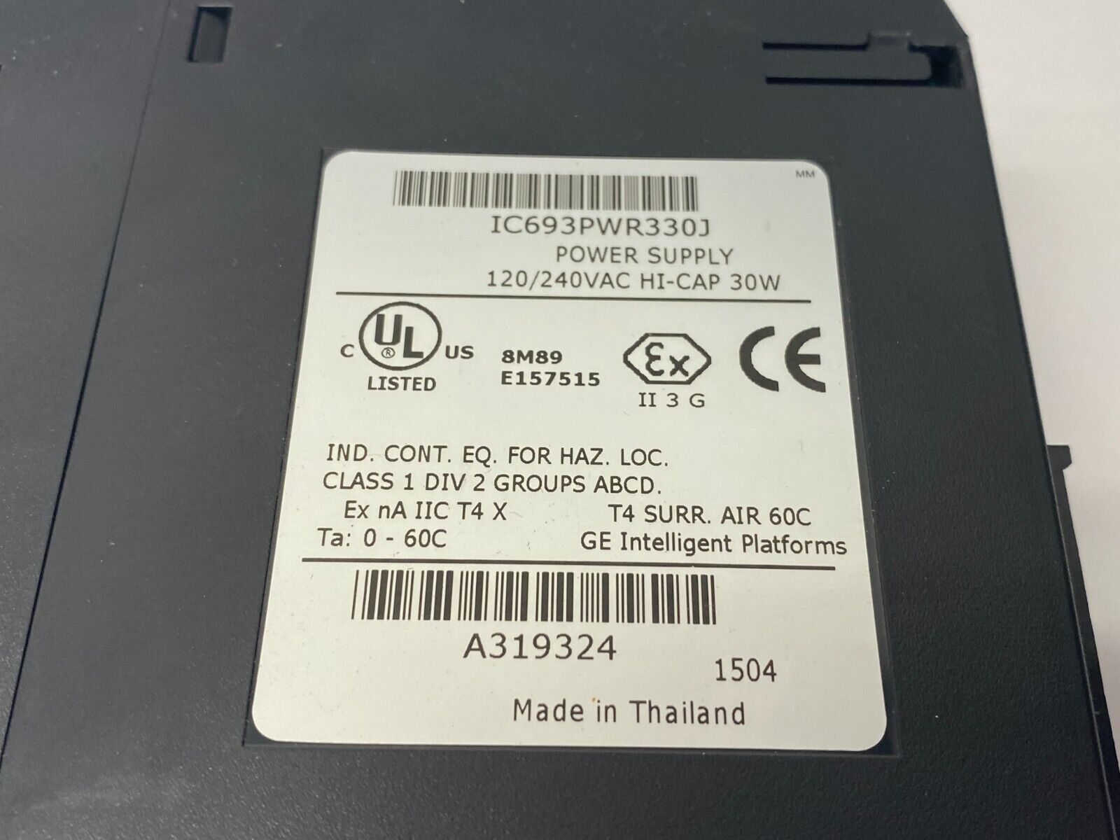GE Fanuc IC693PWR330J High Capacity Power Supply PC w/ Battery - Maverick Industrial Sales