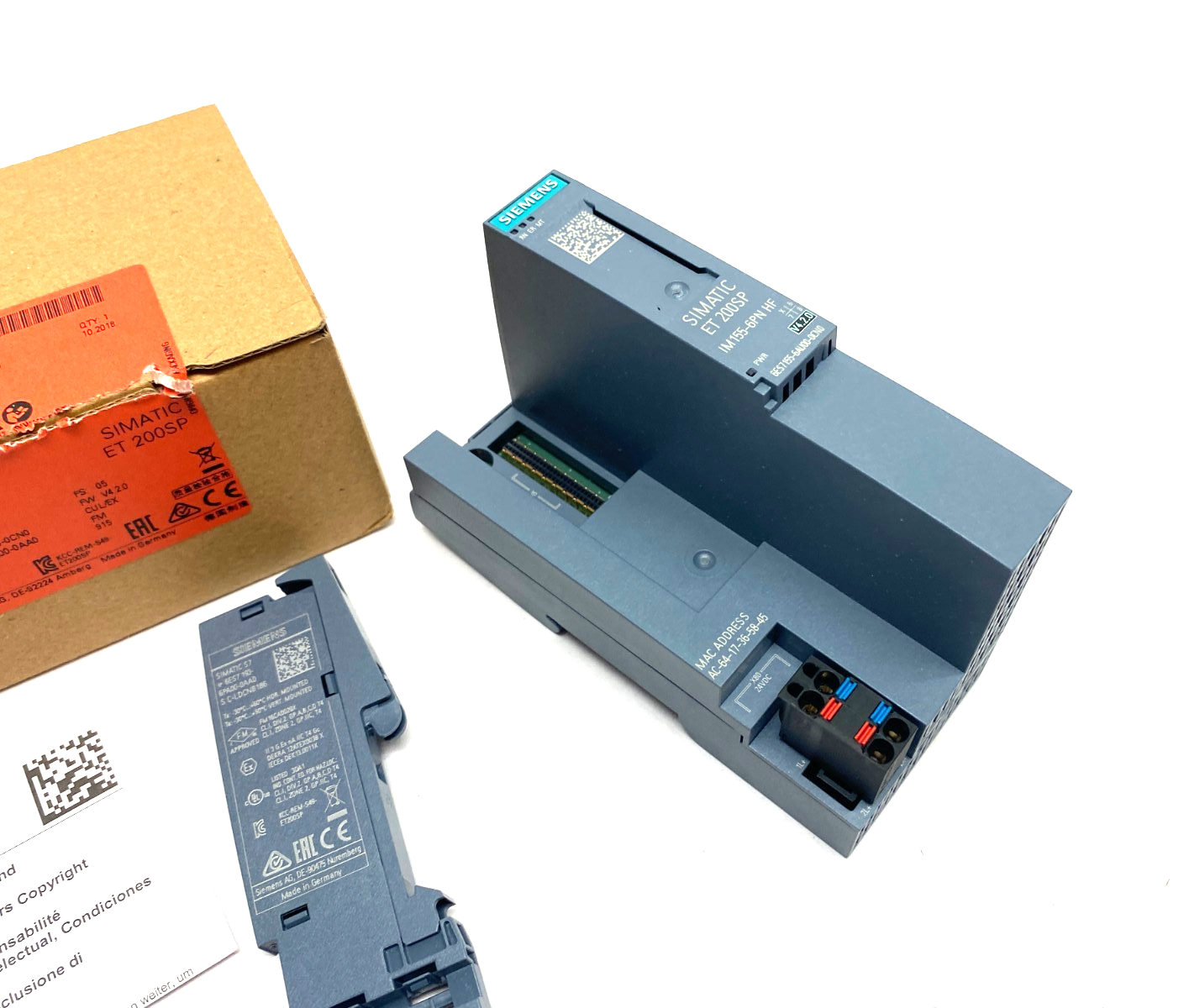 Siemens 6ES7 155-6AU00-0CN0 SIMATIC ET 200SP Interface Module IM155-6PN HF - Maverick Industrial Sales