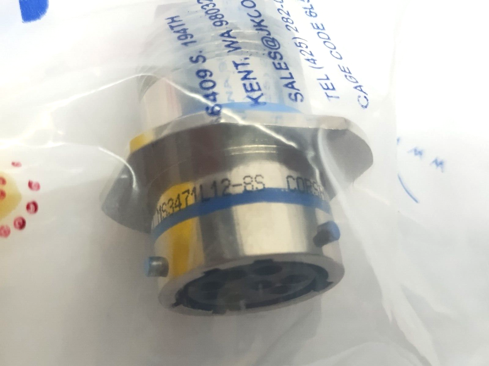 J&K Connectors MS3471L12-8S Circular MIL Spec Connector Kit 8-Position 12-8 - Maverick Industrial Sales
