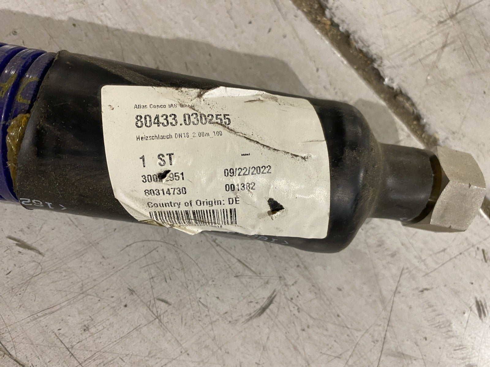 Atlas Copco 80433.030255 Heizschlauch DN16_2.00_100 - Maverick Industrial Sales
