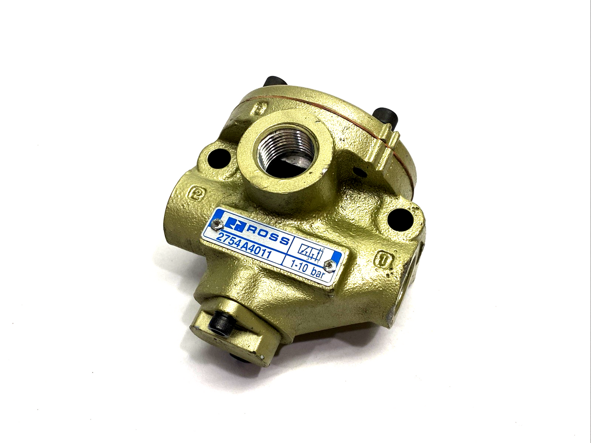 ROSS 2754A4011 Directional Control Inline Poppet Valve 3/2 Single Pilot 1/2" NPT - Maverick Industrial Sales