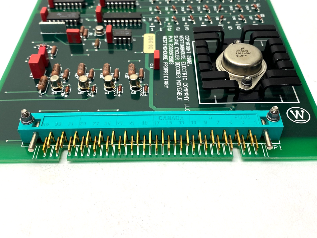Westinghouse 2D39972G03 Rev 0 Slave Cycler Decoder Stationary PCB - Maverick Industrial Sales