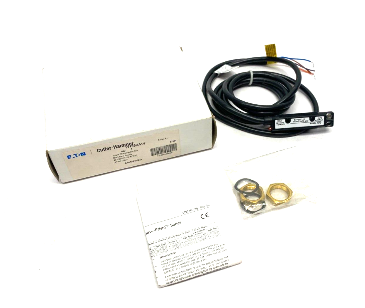 Eaton Cutler-Hammer 11155RA14 Prism Series OEM Photoelectric Sensor 20' Sync Sou - Maverick Industrial Sales