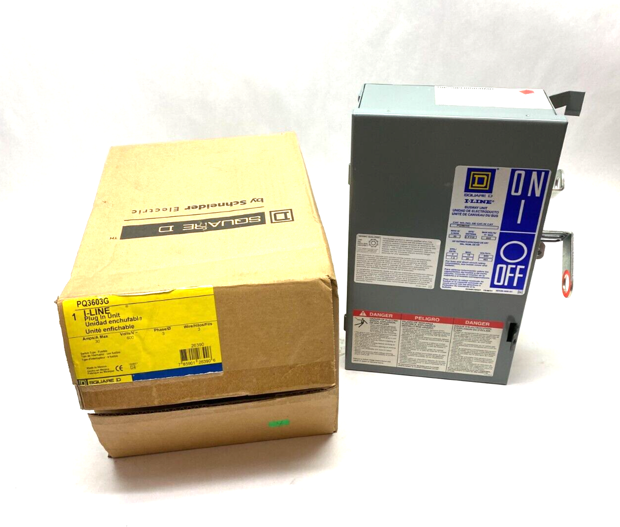 Square D PQ3603G I-LINE Fusible Busway Plug-In Unit 3-Phase 30A 600V - Maverick Industrial Sales