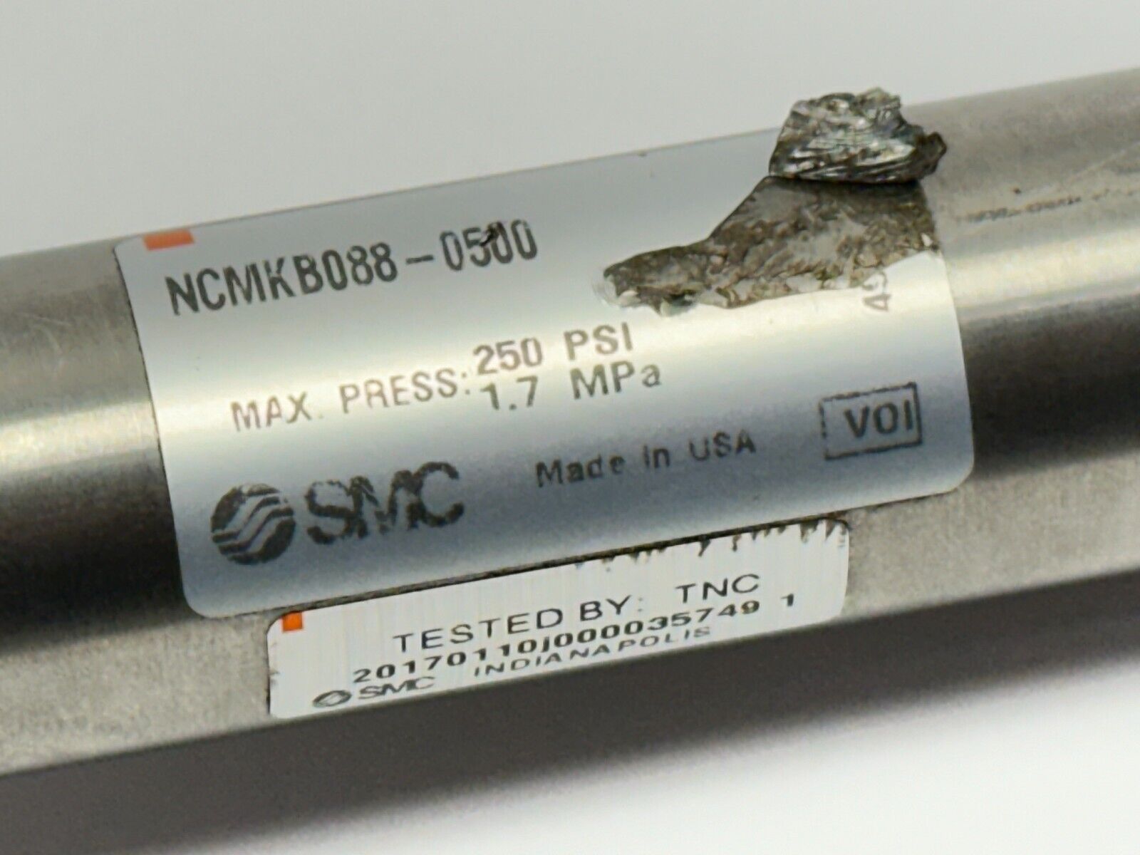SMC NCMKB088-0500 Non-Rotating Cylinder 7/8" Bore 5" Stroke - Maverick Industrial Sales