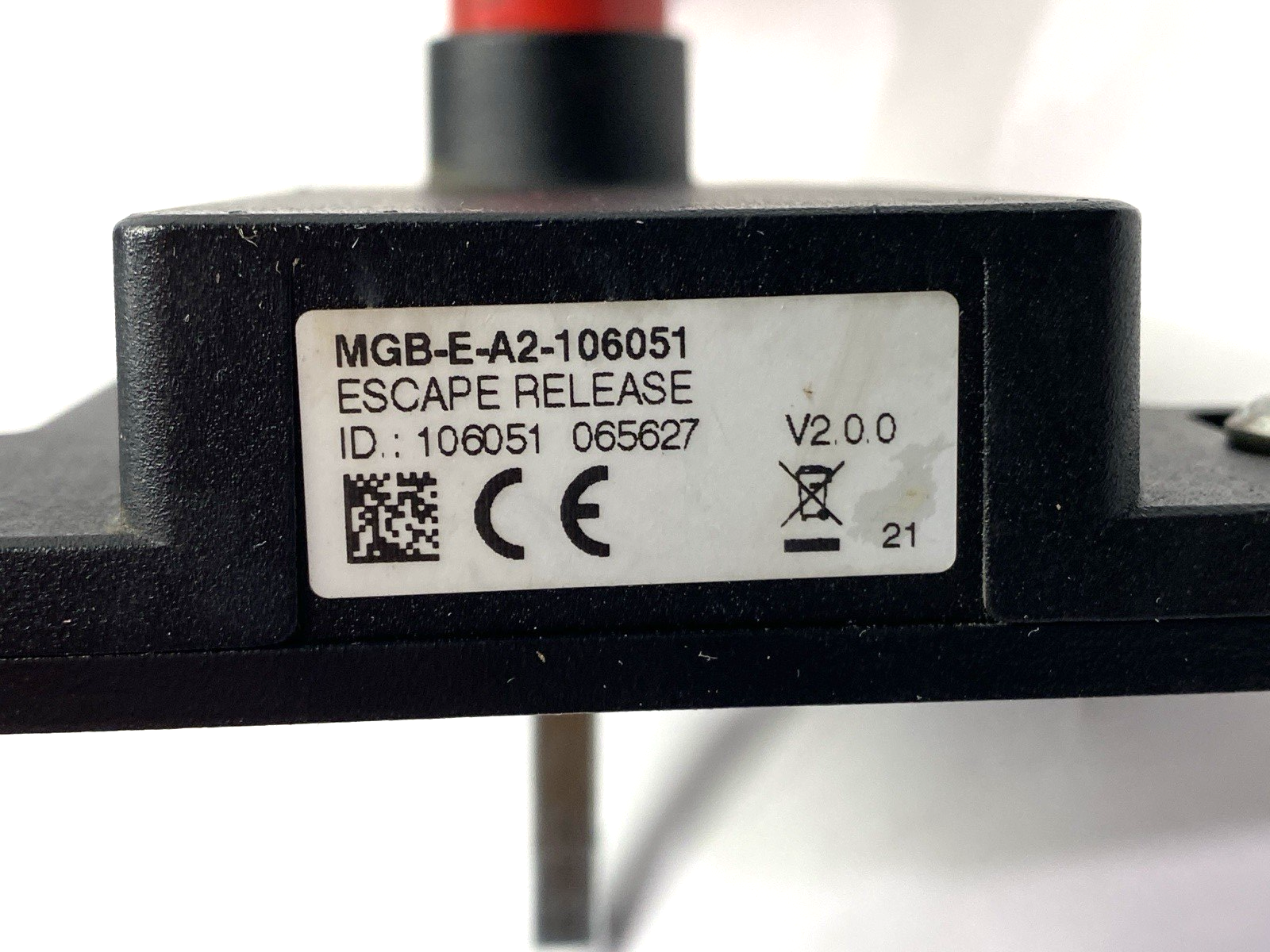 MGB-E-A2-106051 | Euchner Escape Release Handle 106051 - Used - Maverick Industrial Sales