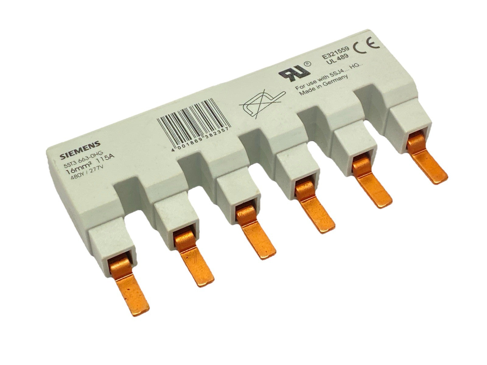 5ST3 663-0HG | Siemens Busbar 6x1 115A 480Y/277V - New – Open box - Maverick Industrial Sales