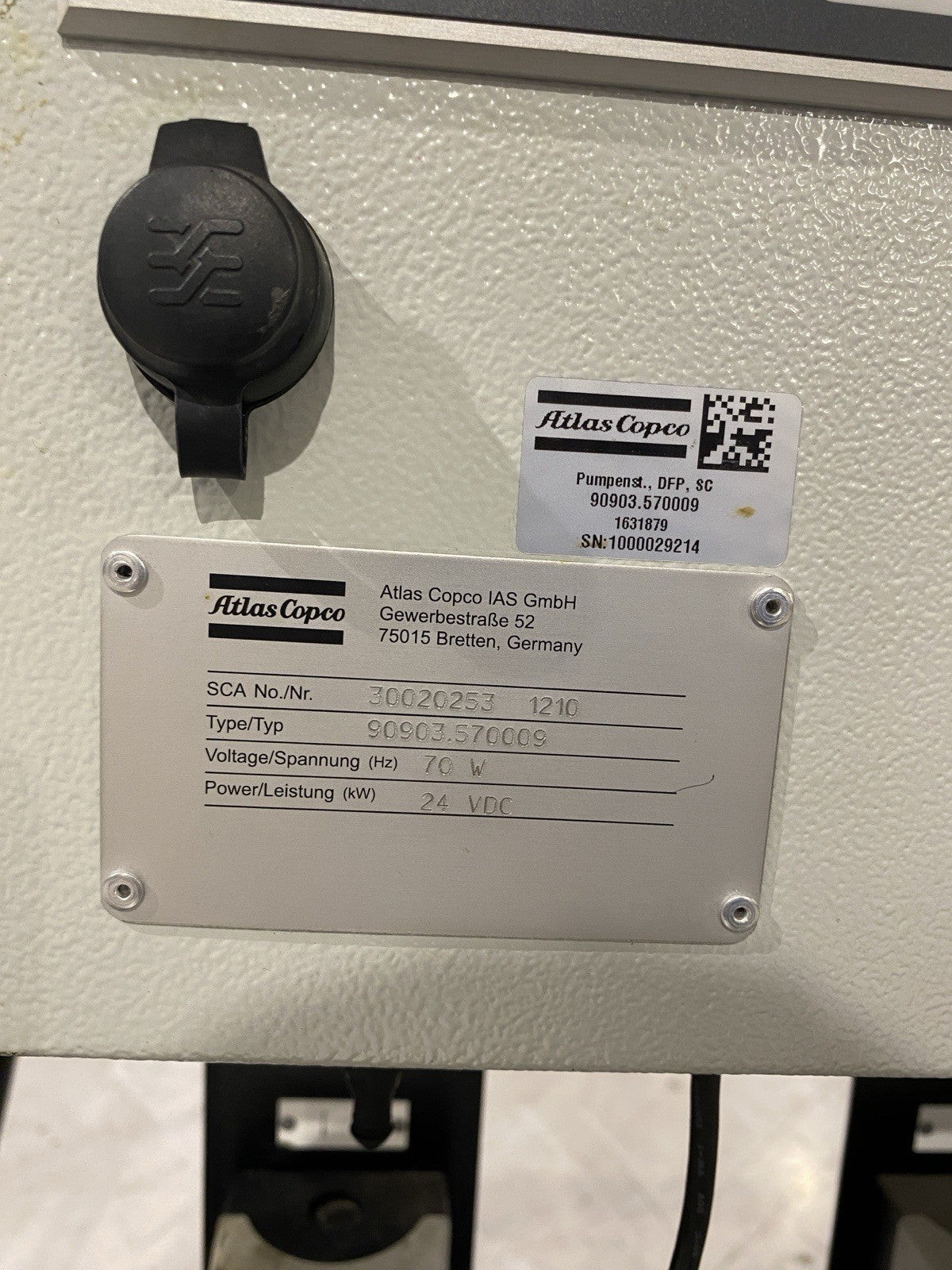 Atlas Copco SCA Adhesive Drum Dispensing System, Pumps and Controls - Maverick Industrial Sales