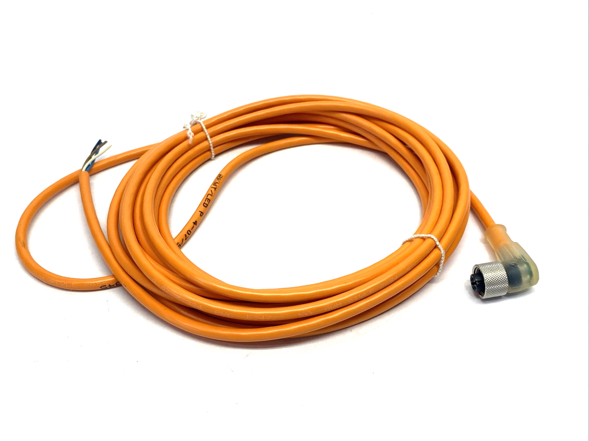 902-51603 | SensoPart Cordset M12 Angle 4-Pin Female 5m L4-5M-W-PL-PUR - New – Open box - Maverick Industrial Sales