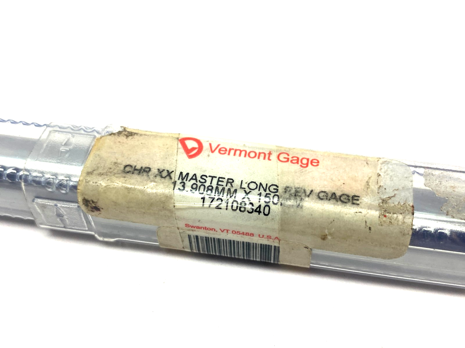 Vermont Gage 172108340 CHR XX Reversible Long Master Gage 13.908mm x 150.00mm - Maverick Industrial Sales