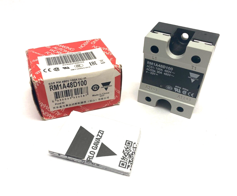 Carlo Gavazzi RM1A48D100 Solid-State Relay 480V 100A - Maverick Industrial Sales