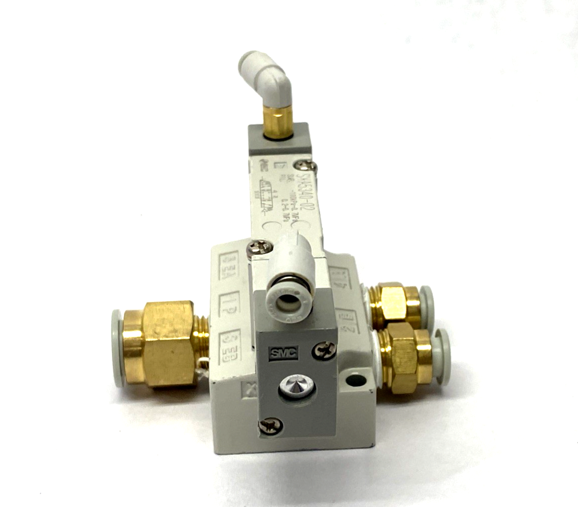 SMC SYA5340-02 Air Pilot Valve & Base 1/4" NPT - Maverick Industrial Sales