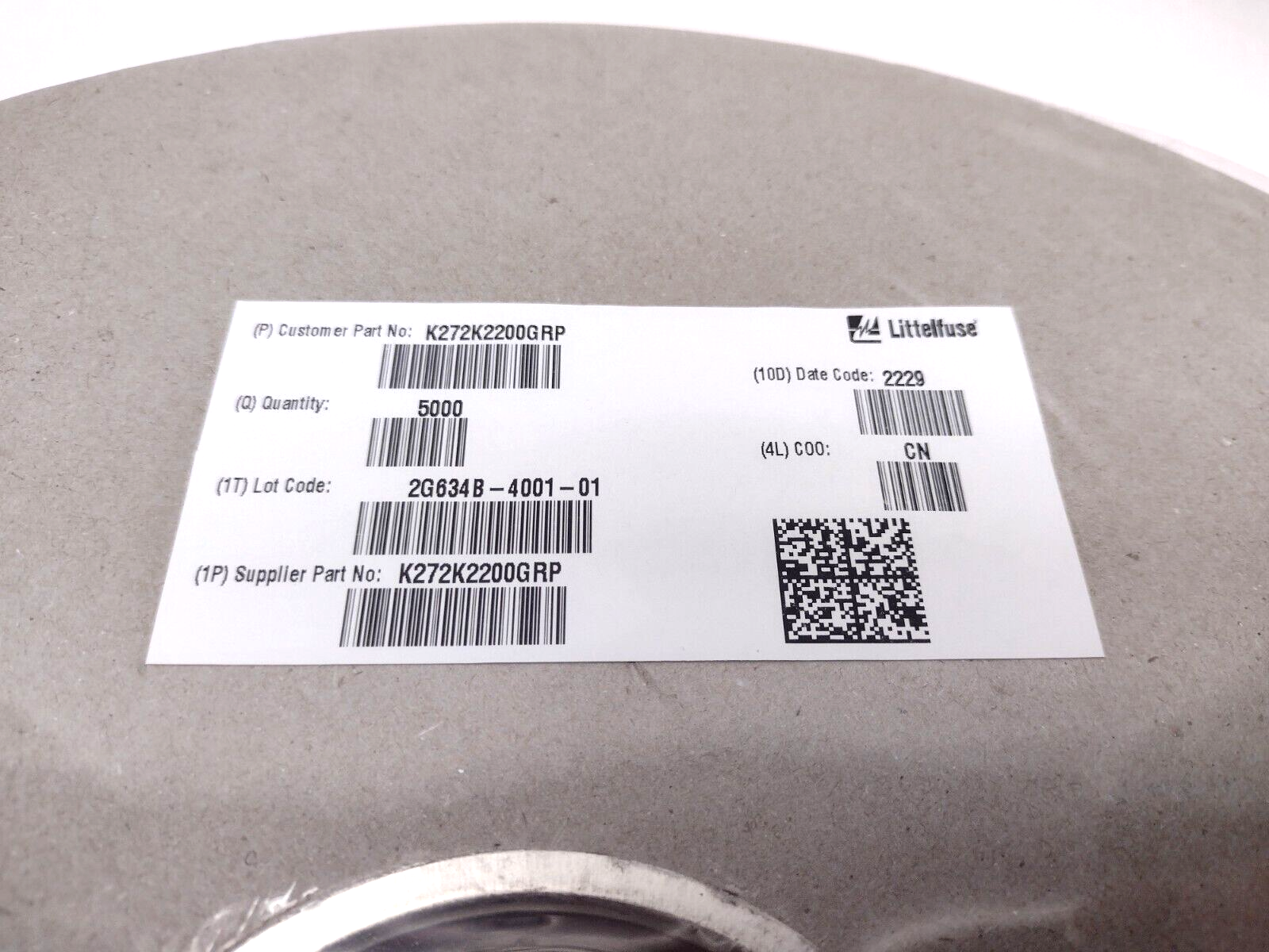 Littlefuse K272K2200GRP SPCL Sidac DO15 K2200GRP Teccor Thyristor, 5000pc Reel - Maverick Industrial Sales