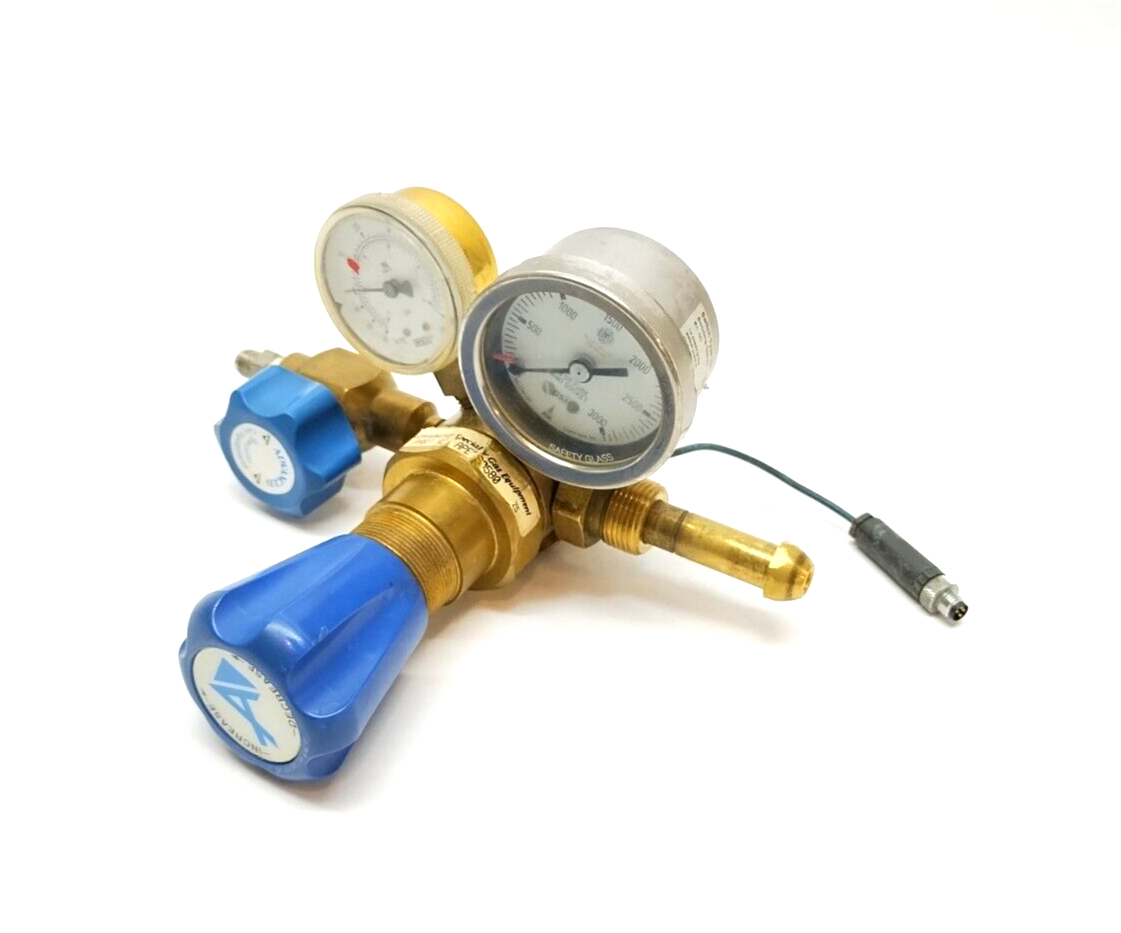 B2-30 | Advanced Specialty Gas Equipment Dual Gauge Gas Regulator 3000PSI Max In - Maverick Industrial Sales