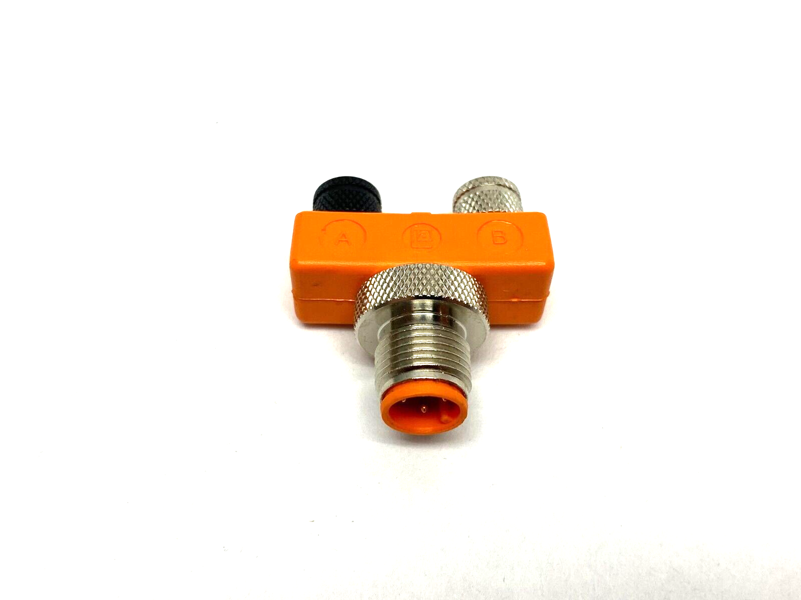 Lumberg Automation ASBS 2 M8 M12 Male to Dual M8 Female Cable Splitting Tee - Maverick Industrial Sales