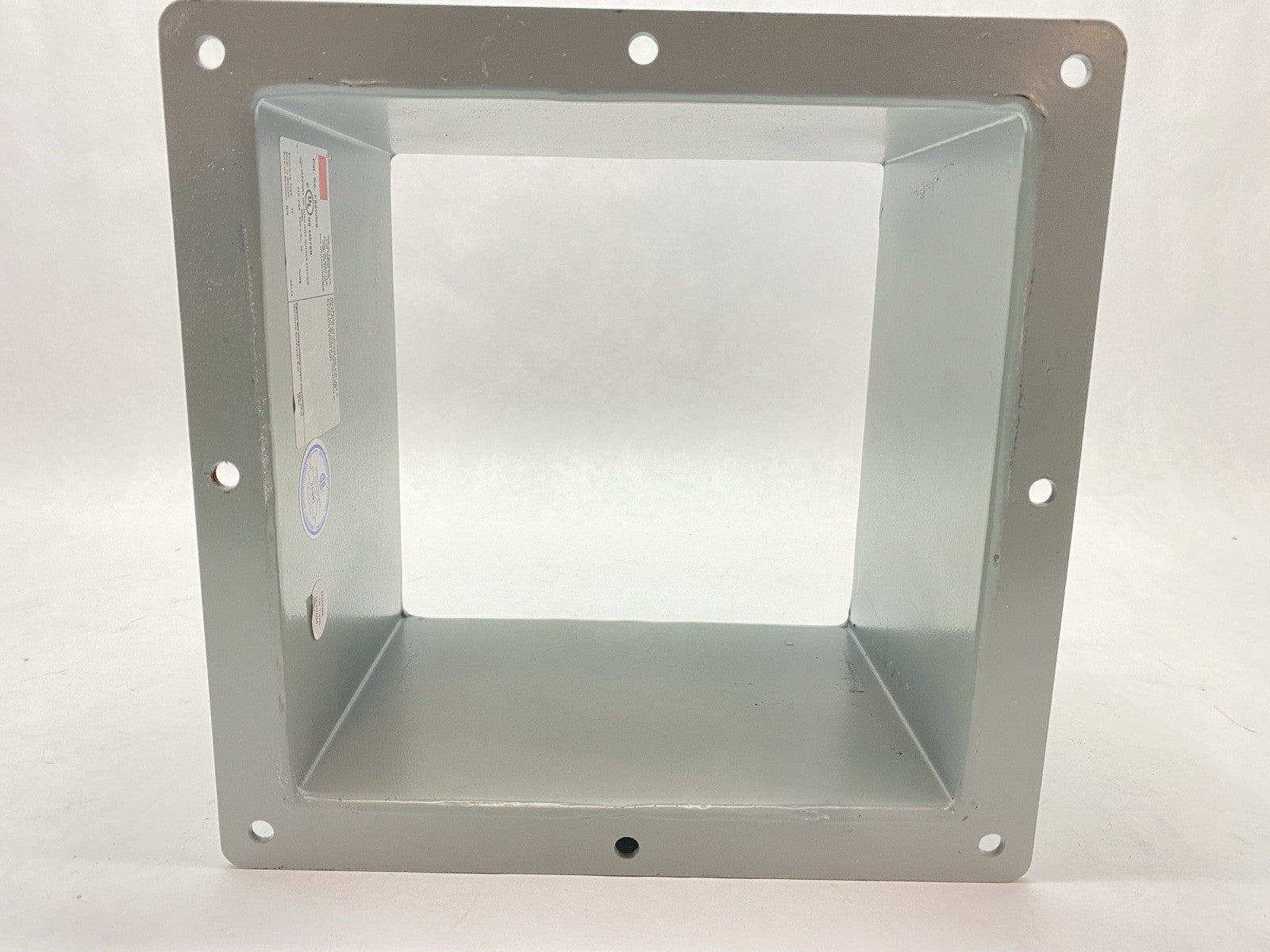 F88WN6 | Hoffman nVent Nipple Feed-Through Wireway 8" x 8" x 6" Gray Mild Steel - New – Open box - Maverick Industrial Sales