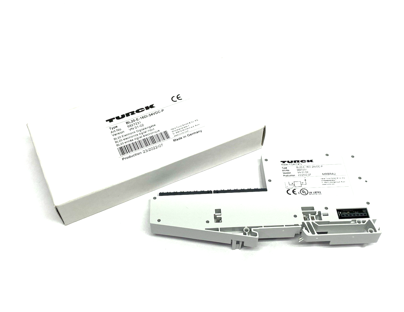 BL20-E-16DI-24VDC-P | Turck Economy Module 16-Digital Inputs, PNP, 6827231 - New Other - Maverick Industrial Sales