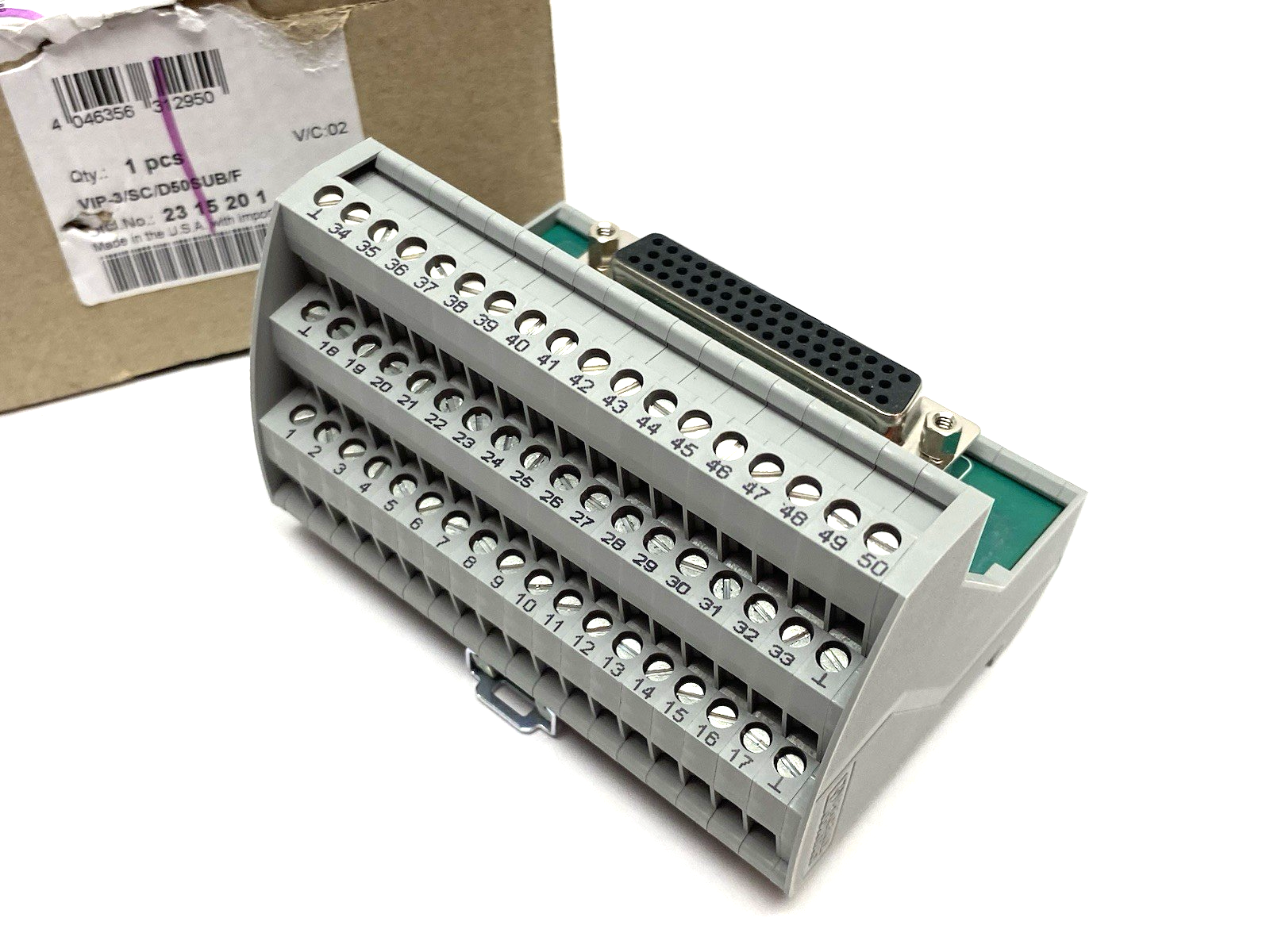 VIP-3/SC/D50SUB/F | Phoenix Contact VARIOFACE Termination Board Module 2315201 - New – Open box - Maverick Industrial Sales