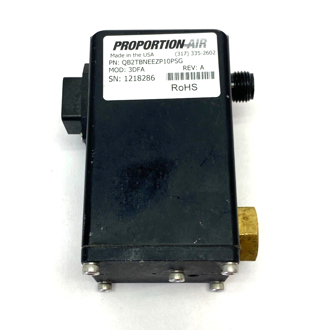 Proportion Air QB2TBNEEZP10PSG Rev. A Electronic Air Volume Booster 3DFA - Maverick Industrial Sales