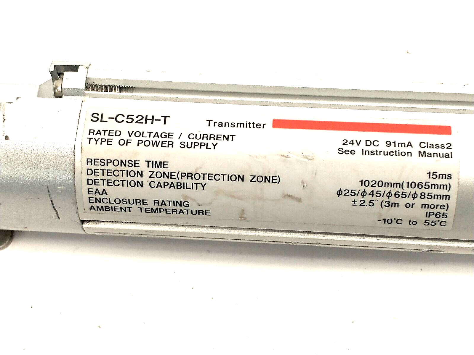 Keyence SL-C52H-T Safety Light Curtain Transmitter, 52 Optical Axes - Maverick Industrial Sales