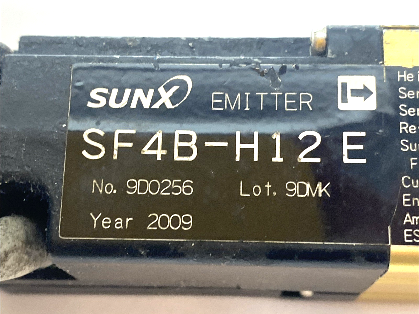 Sunx SF4B-H12D/E Safety Light Curtain Set 230mm 12-Beam - Emitter Receiver - Maverick Industrial Sales