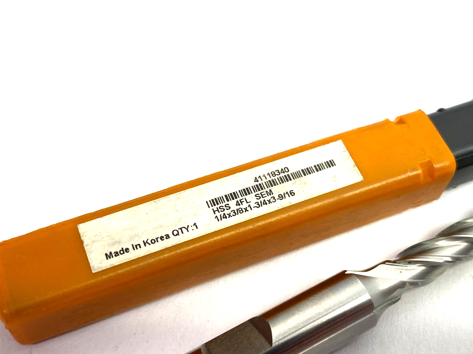 Hertel 41118340 Square End Mill: 1/4" Dia, 1-3/4" LOC, 4 Flute, High Speed Steel - Maverick Industrial Sales