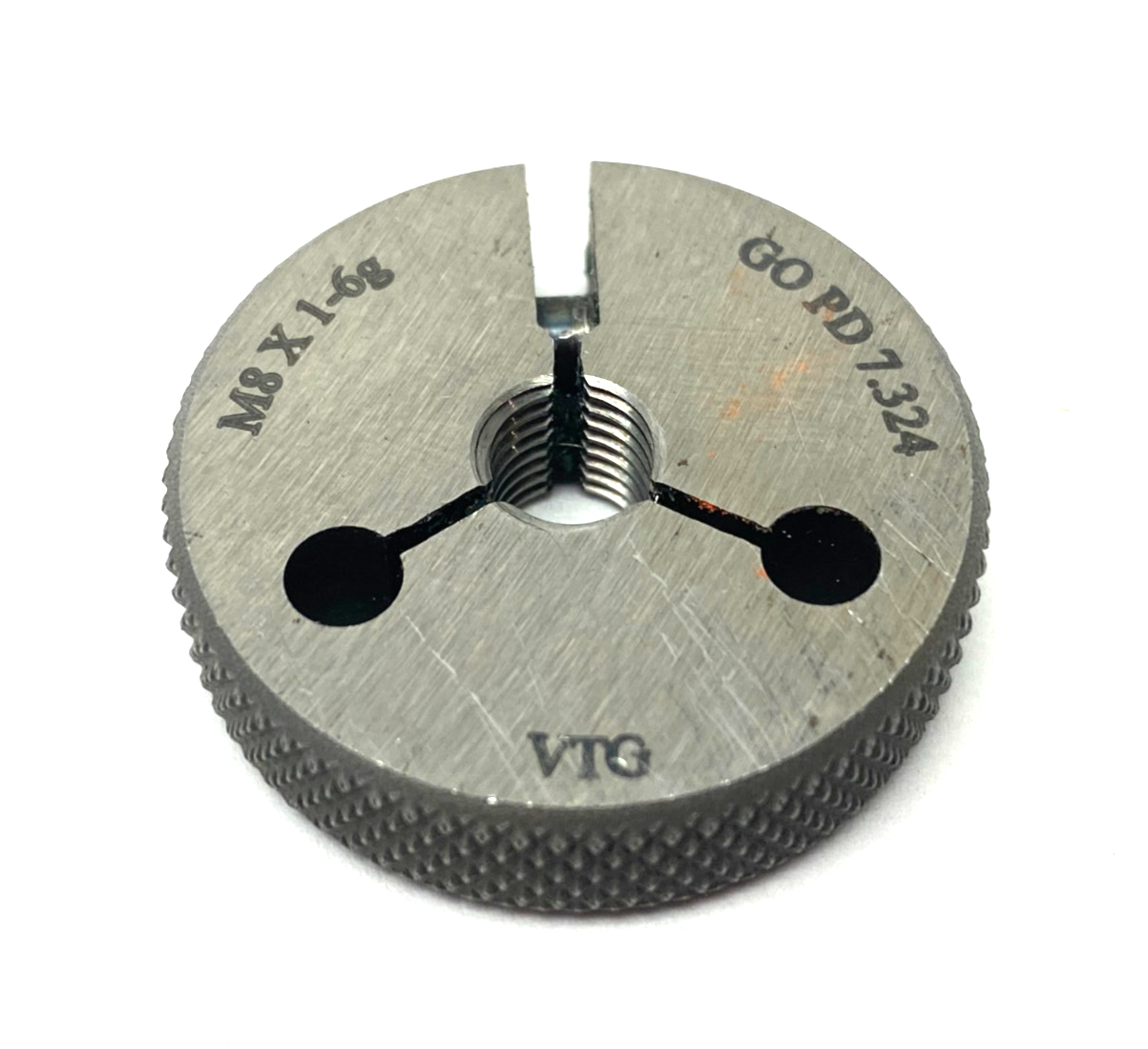 Vermont Gage 362120010 Threaded Ring Gauge M8x1-6G GO Pitch Dia. 7.324 - Used - Maverick Industrial Sales