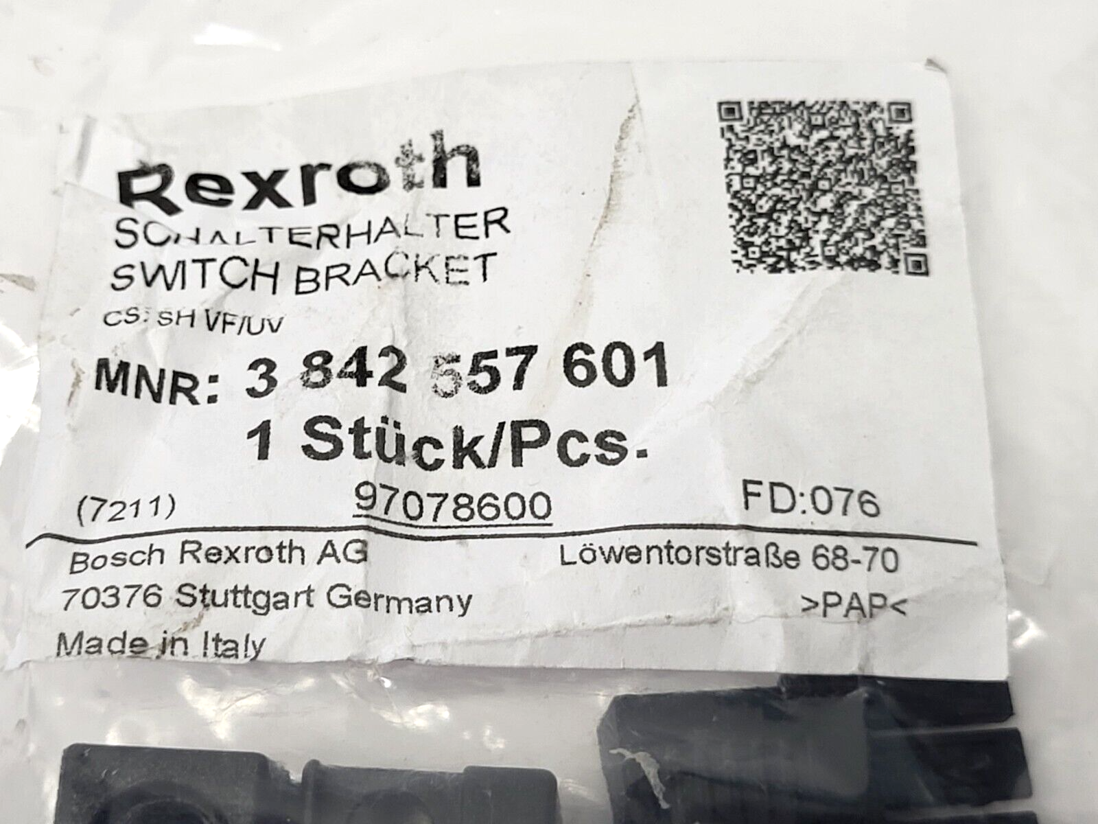Bosch Rexroth 3842557601 Switch Bracket for 12mm Sensor LOT OF 2 - Maverick Industrial Sales