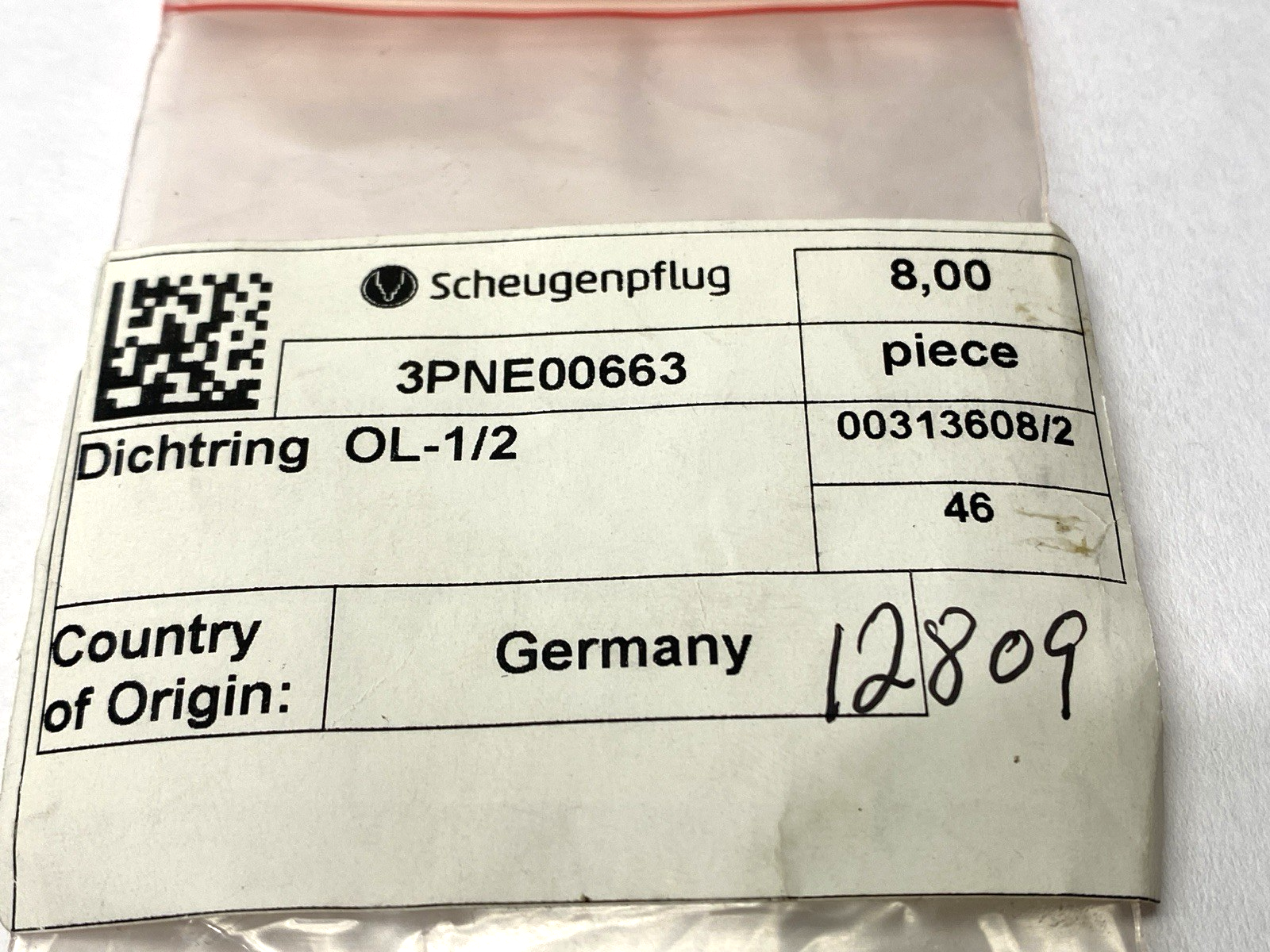 Scheugenpflug 3PNE00663 Sealing Ring OL-1/2" LOT OF 4 - Maverick Industrial Sales