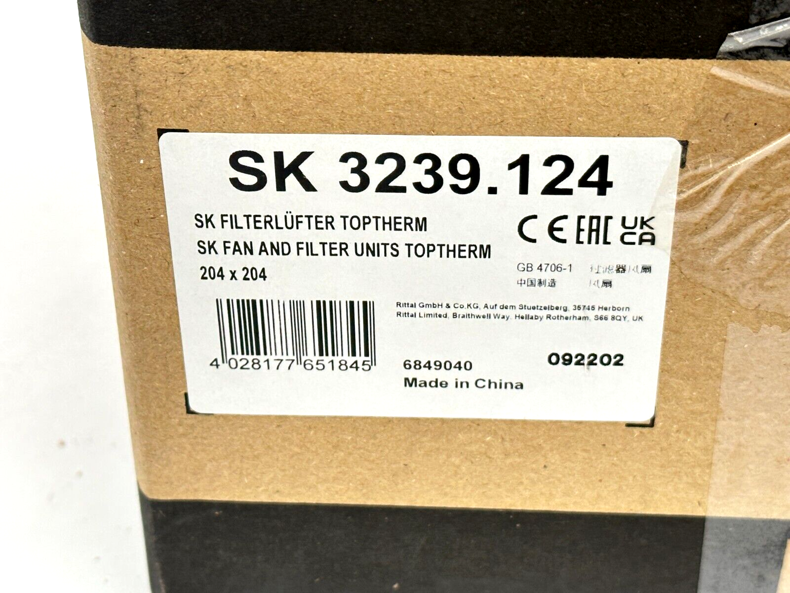 Rittal SK 3239.124 TopTherm SK Fan And Filter Units - Maverick Industrial Sales