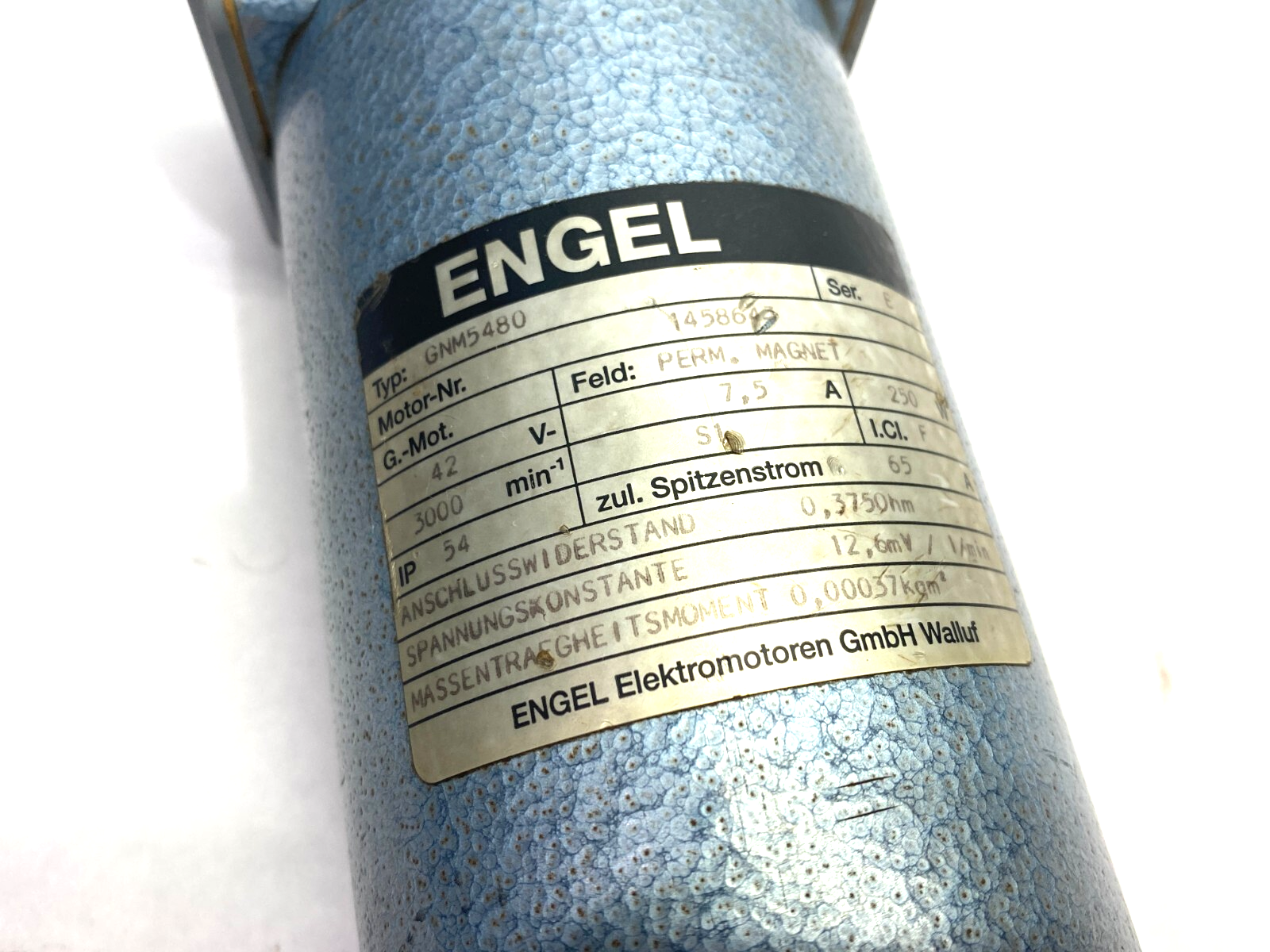 Engel GNM5480 Ser E Permanent Magnet DC Motor 3000rpm 7.5A 42V 250W - Maverick Industrial Sales