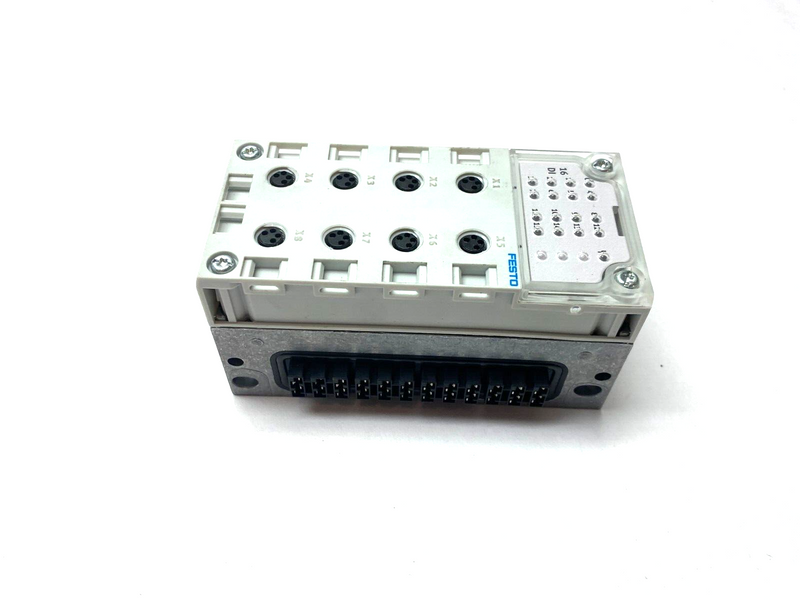 Festo CPX-AB-8-M8X2-4P-M3 Manifold Block, CPX-M-GE-EV Interlinking Block - Maverick Industrial Sales