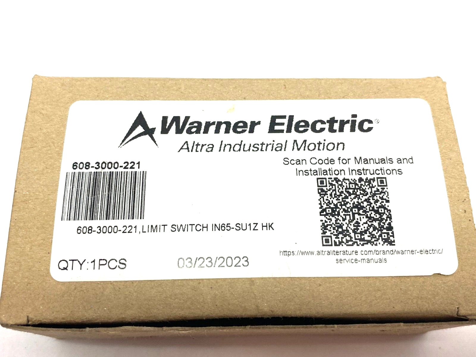 Warner Bernstein 608-3000-221 Roller Limit Switch 240V IN65-SU1Z HK - Maverick Industrial Sales