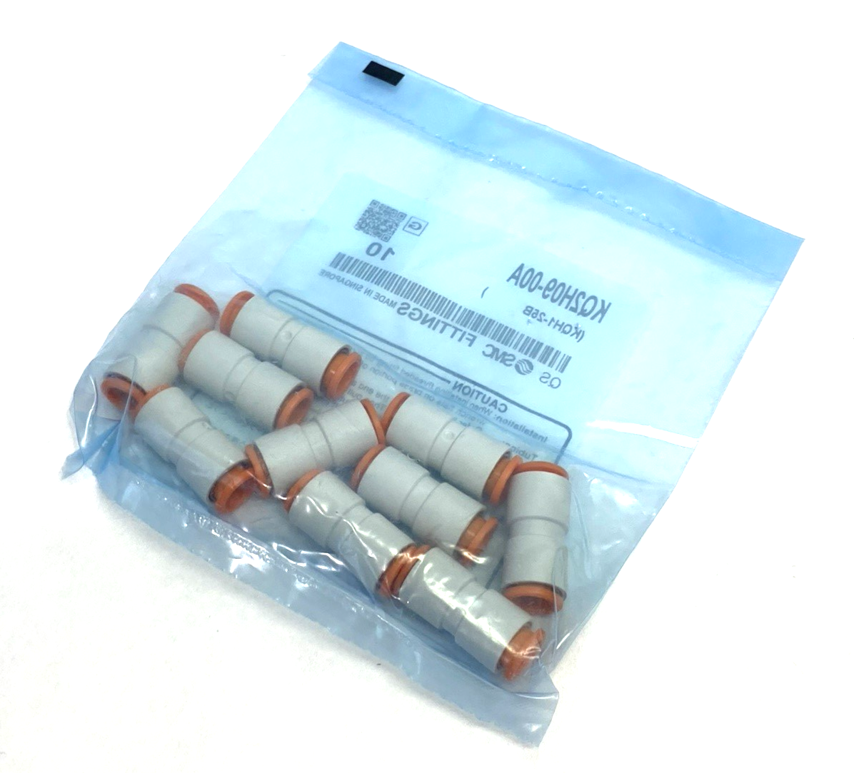 KQ2H09-00A | SMC Straight Tube Union Fitting Connector, 5/16" Tube OD, 10-PACK - New - Maverick Industrial Sales