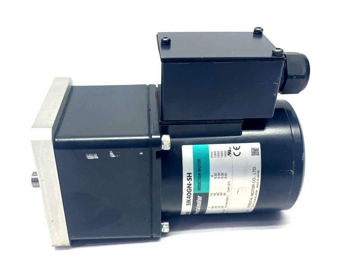 5IK40GN-SH | Oriental Motor 40W 3PH AC Motor 1/19 HP, 5GN90KA 90:1 Gearhead - Used - Maverick Industrial Sales
