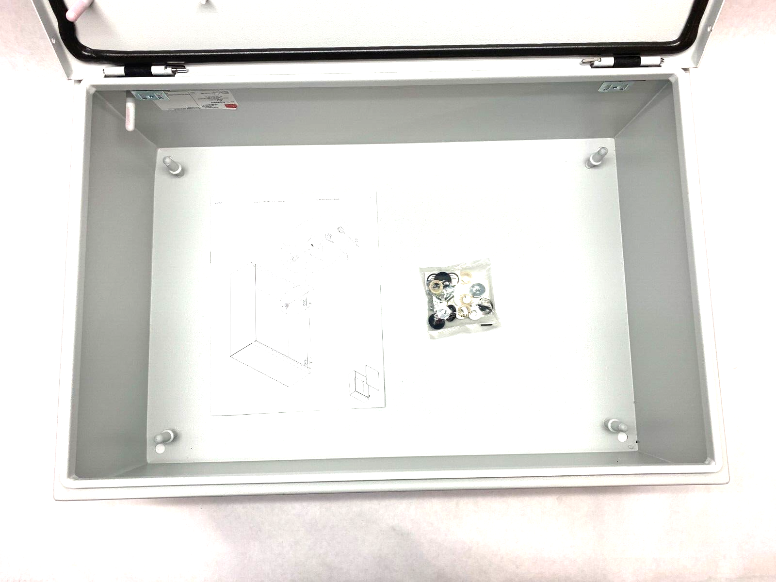 Hoffman CSD24168LG nVent Single Door Concept Enclosure 24 x 16 x 8" Lt Gray - Maverick Industrial Sales
