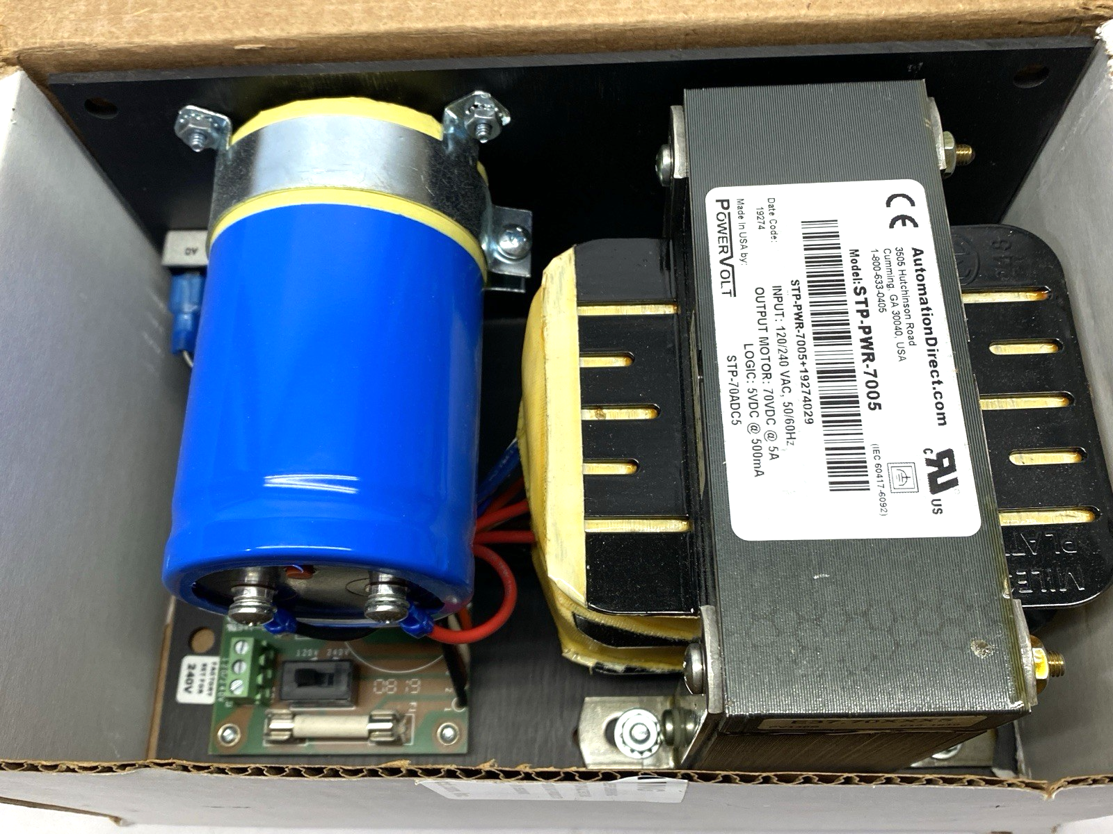 Automation Direct STP-PWR-7005 Linear Power Supply 70VDC 5A - Maverick Industrial Sales