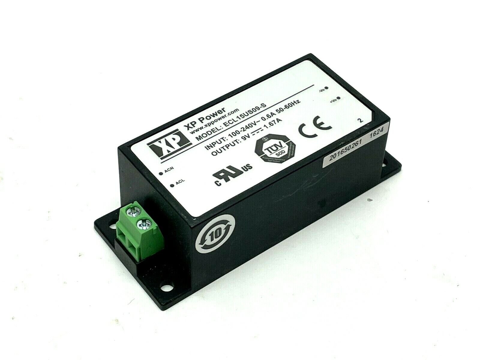 XP Power ECL15US09-S Enclosed AC DC Converter - Maverick Industrial Sales