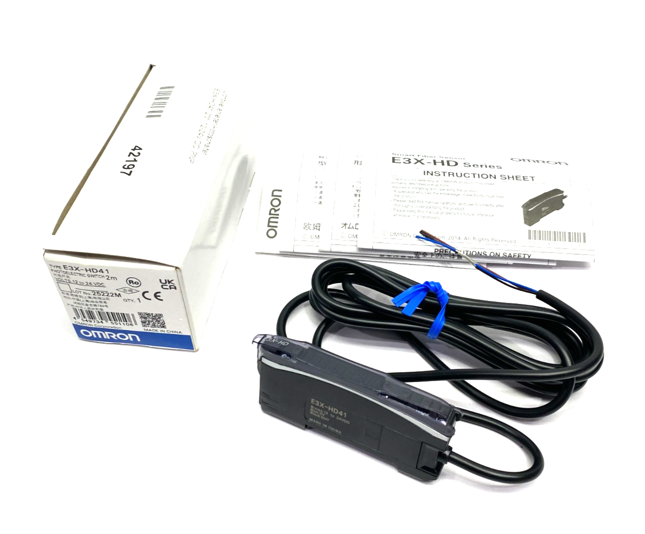 Omron E3X-HD41 Smart Fiber Sensor Digital Amplifier Unit - Maverick Industrial Sales