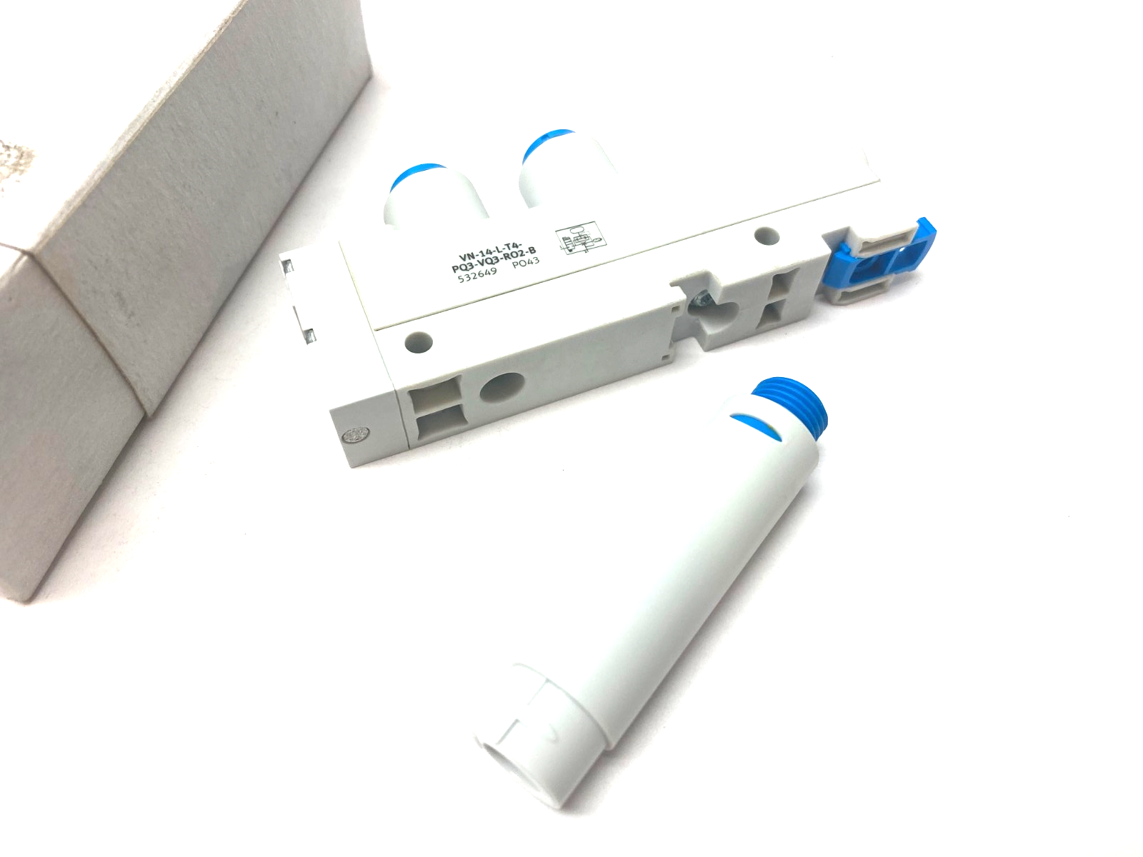 Festo VN-14-L-T4-PQ3-VQ3-RO2-B T-Shape Vacuum Generator 532649 - Maverick Industrial Sales