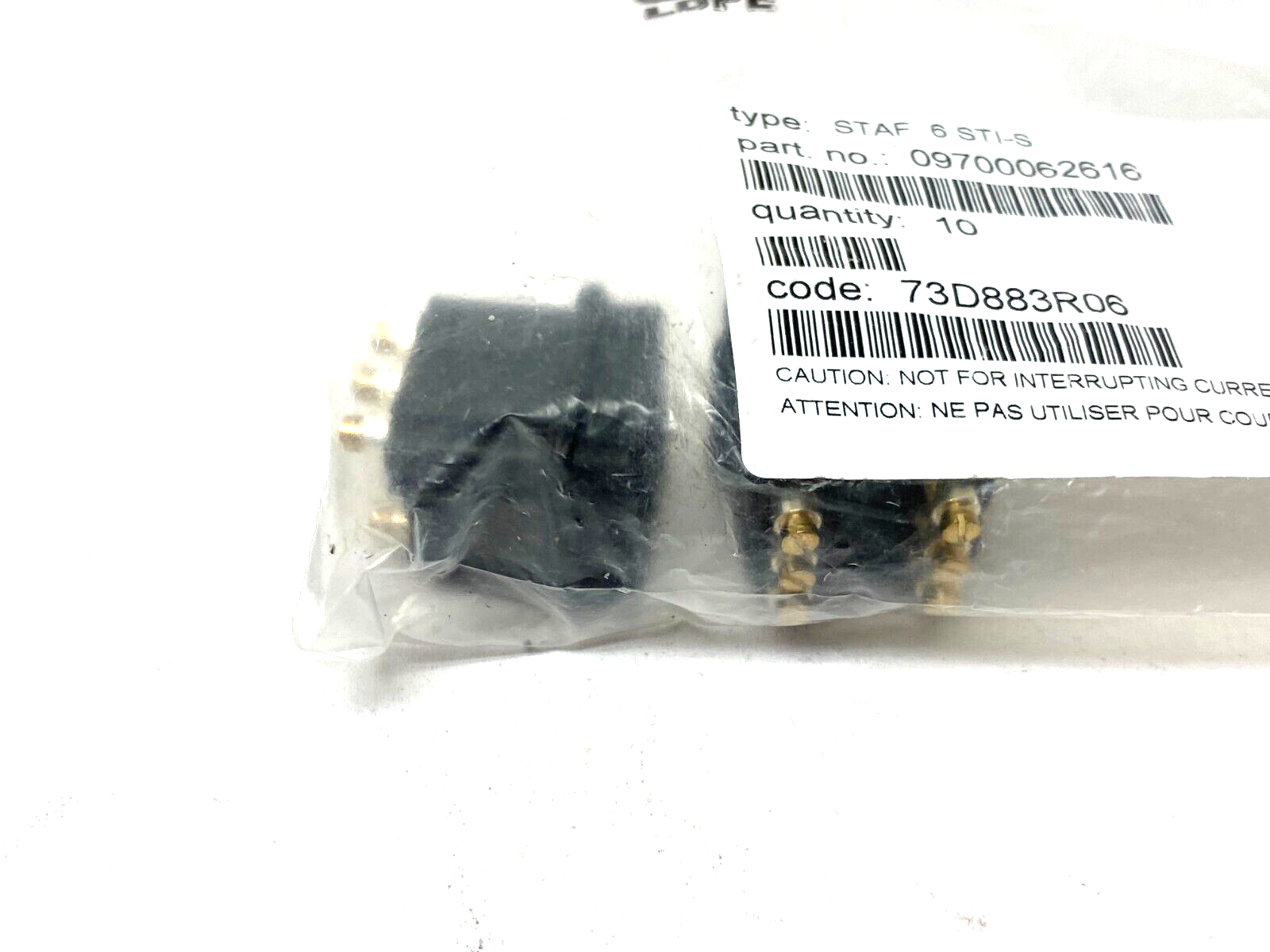 Harting 09700062616 Female Solder Connector 6-Position STAF 6 STI-S PKG OF 2 - Maverick Industrial Sales