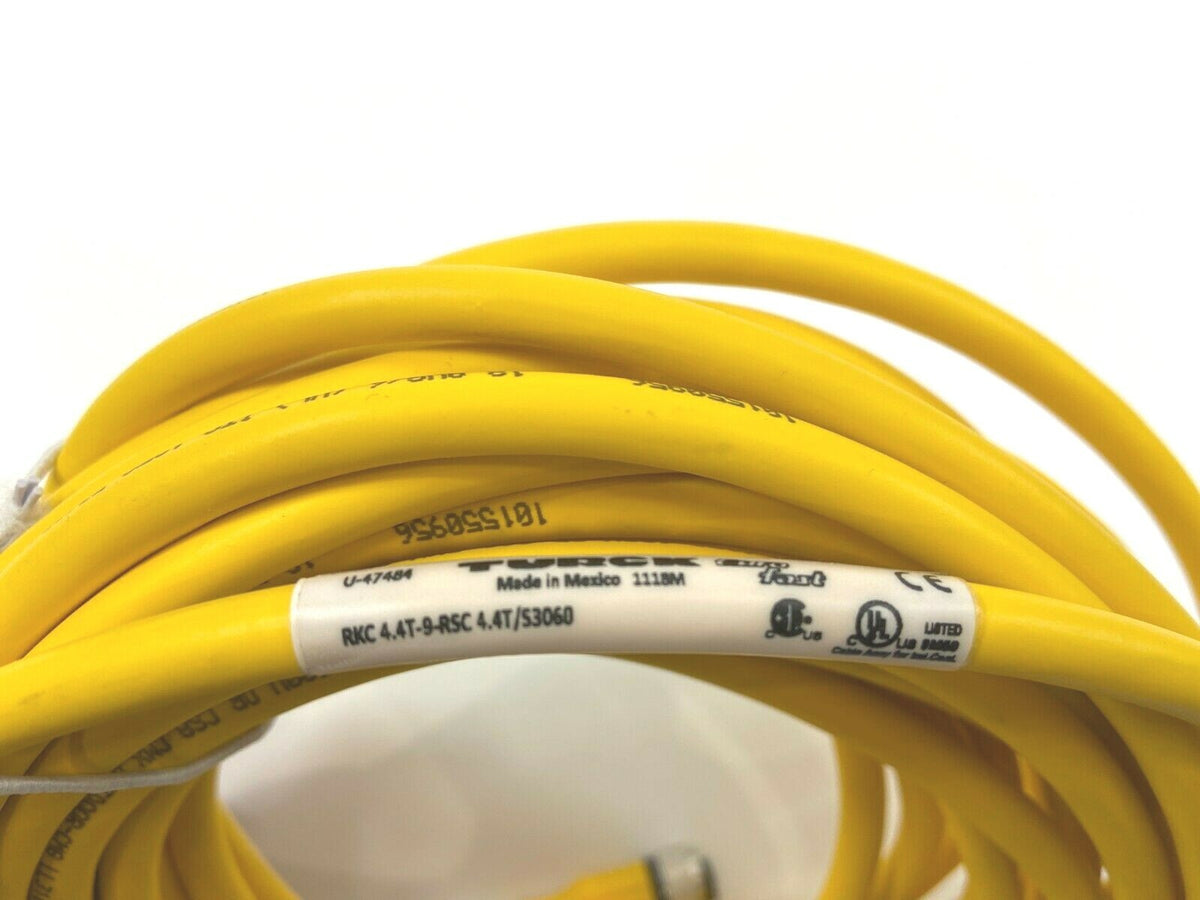 RKC 4.4T-9-RSC 4.4T/S3060 | Turck U-47484 Male to Female Eurofast Cordset - Used - Maverick Industrial Sales