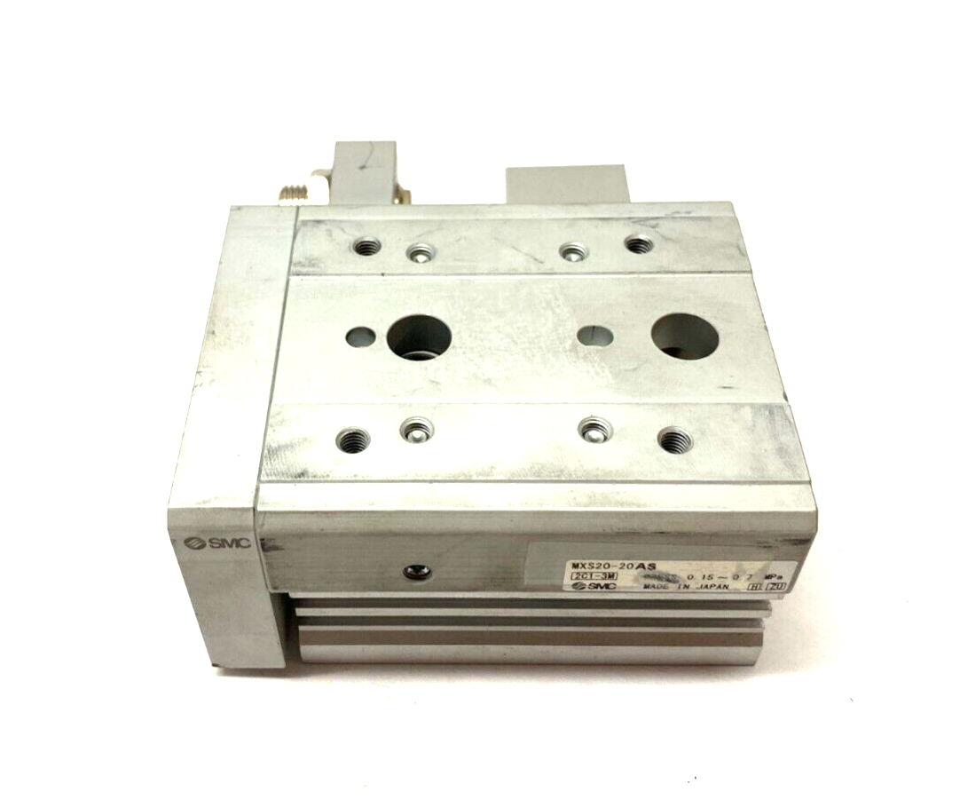 SMC MXS20-20AS Precision Slide Table, 20mm Bore, 20mm Stroke - Maverick Industrial Sales