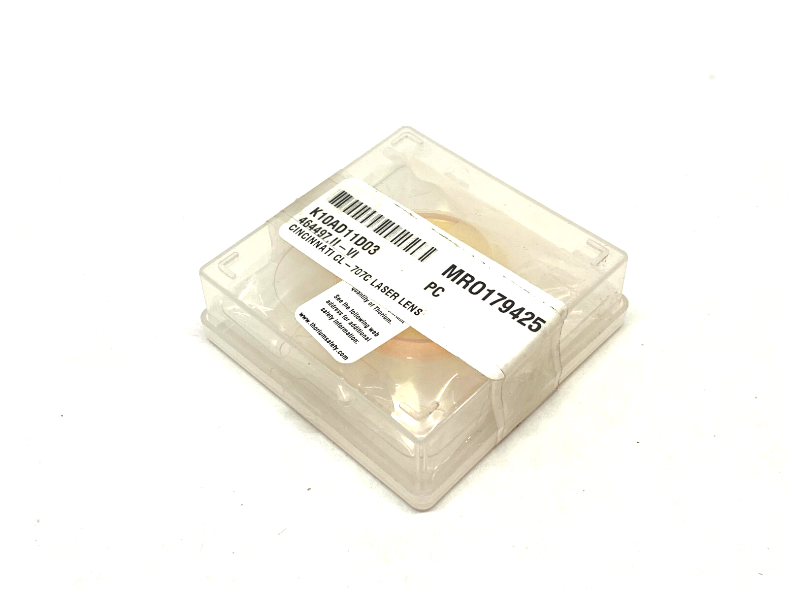 II-VI Infrared 464497 ZNSE PO/CX Laser Lens 1.5" Dia. 7.5" Wide ET=0.280" - Maverick Industrial Sales