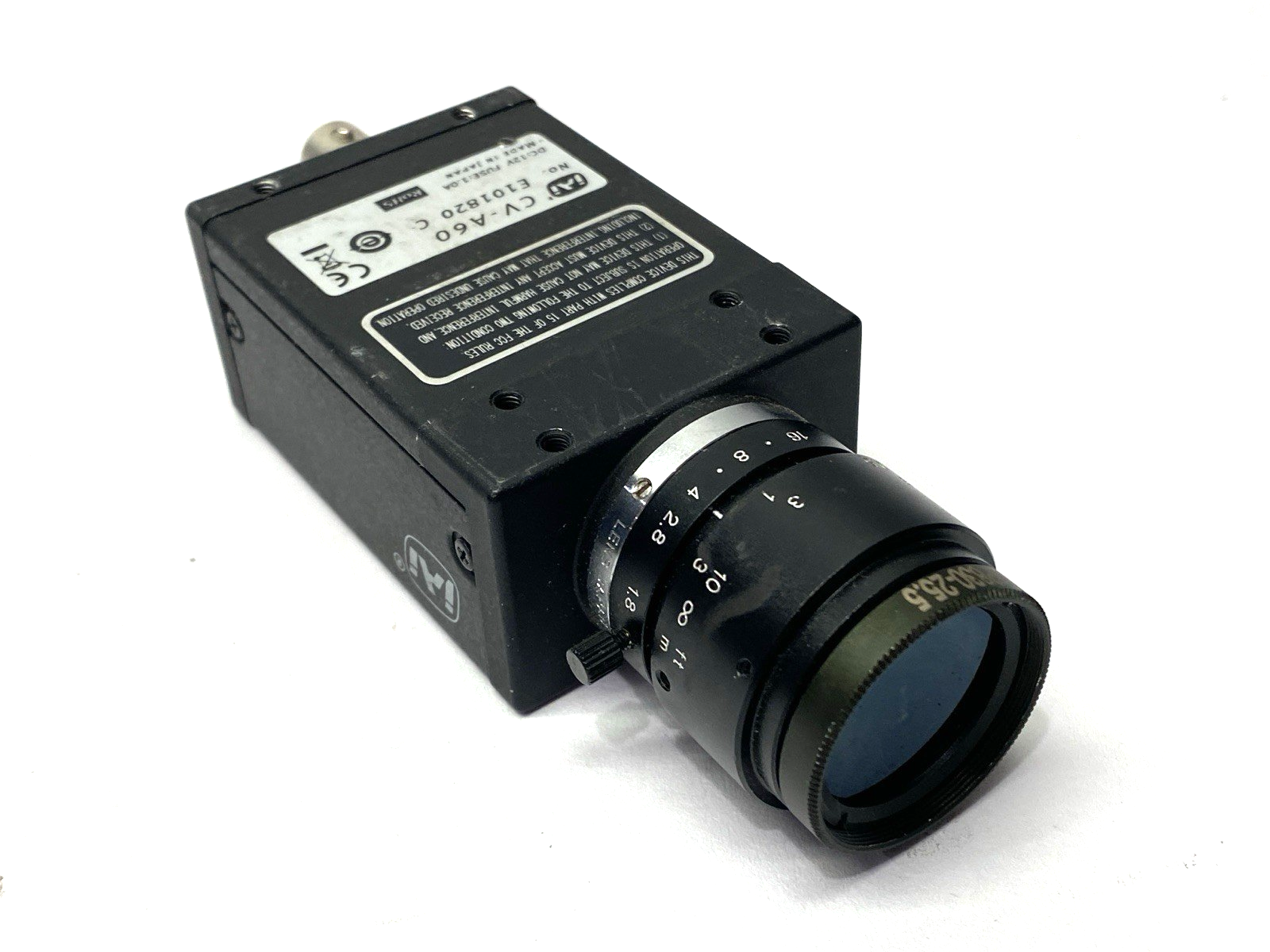 CV-A60 | JAI Compact Industrial High Performance Monochrome CCD Camera 12VDC - Used - Maverick Industrial Sales