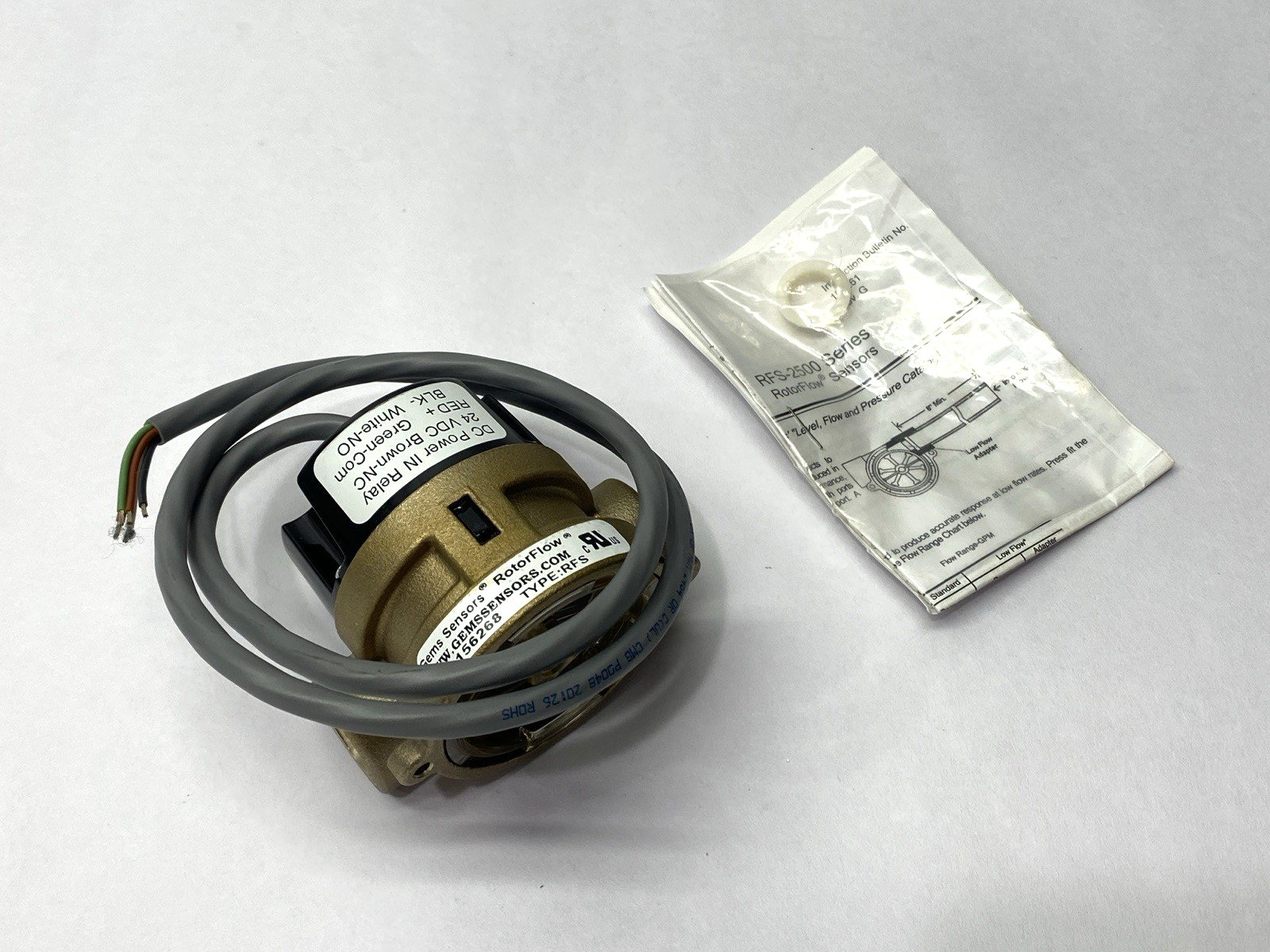 GEMS 156268 Flow Switch RotorFlow 1/2" NPT Female 24VDC - Maverick Industrial Sales