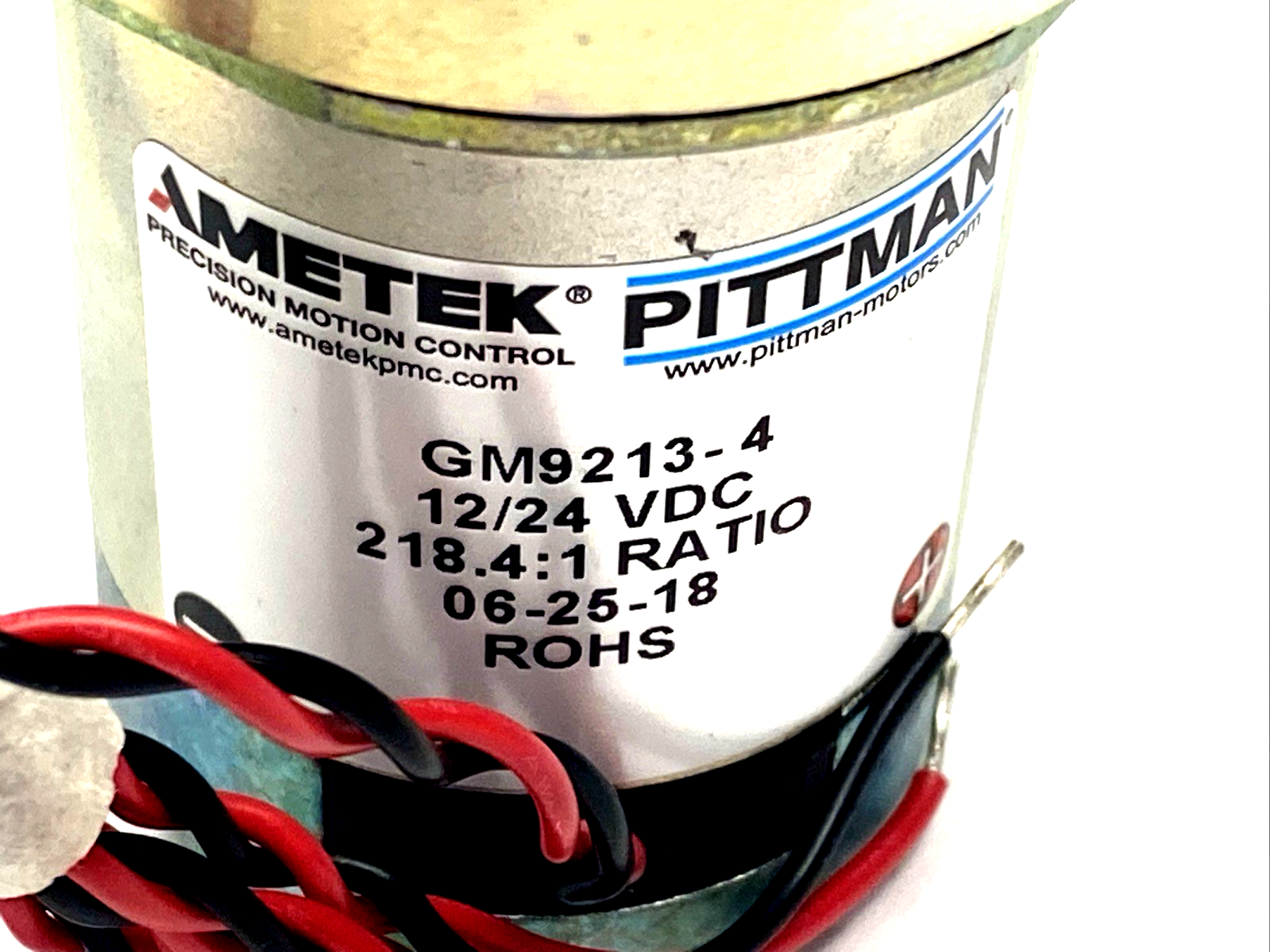 GM9213-4 | Ametek Pittman Gearmotor 12/24VDC 218.4:1 Ratio - New Other - Maverick Industrial Sales